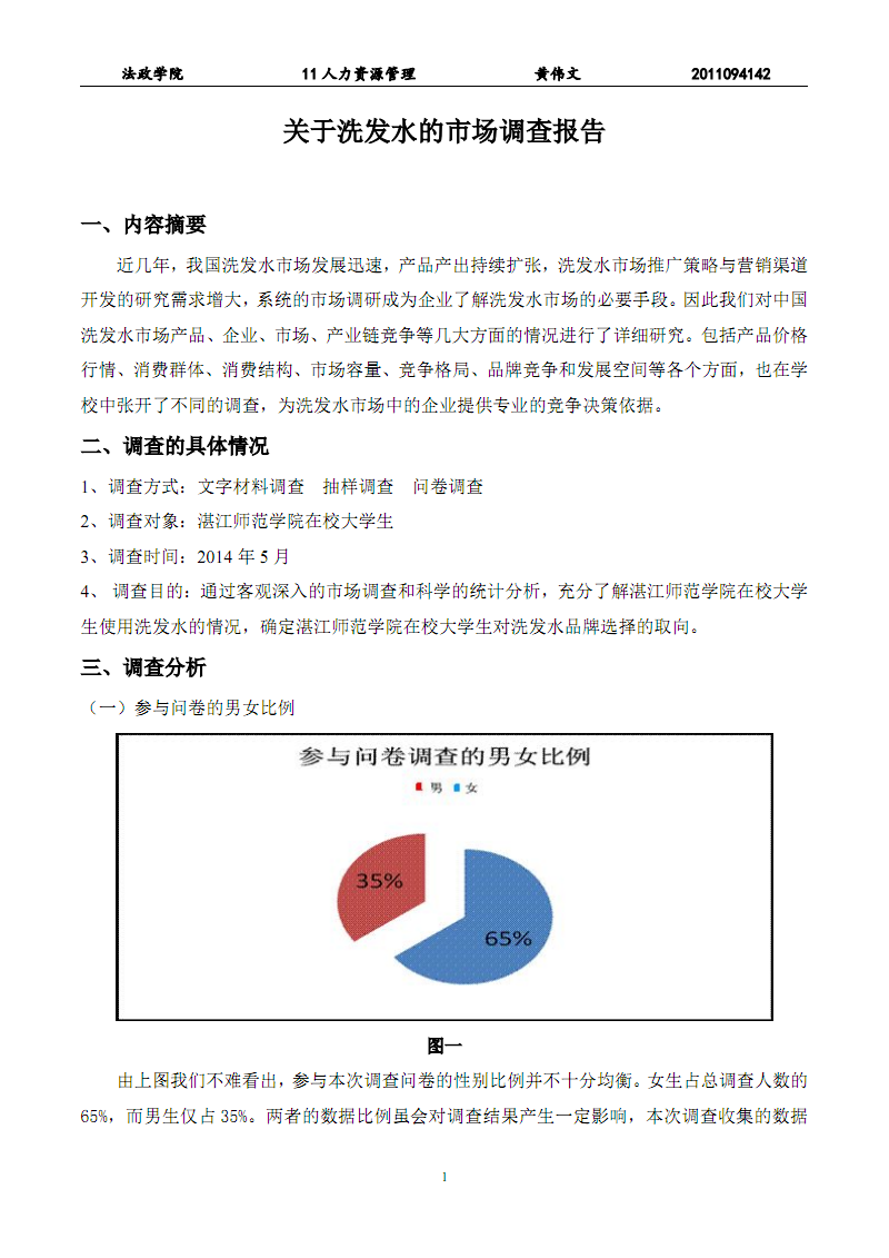 洗發(fā)水市場(chǎng)調(diào)查報(bào)告 趨勢(shì)、競(jìng)爭(zhēng)與消費(fèi)者偏好